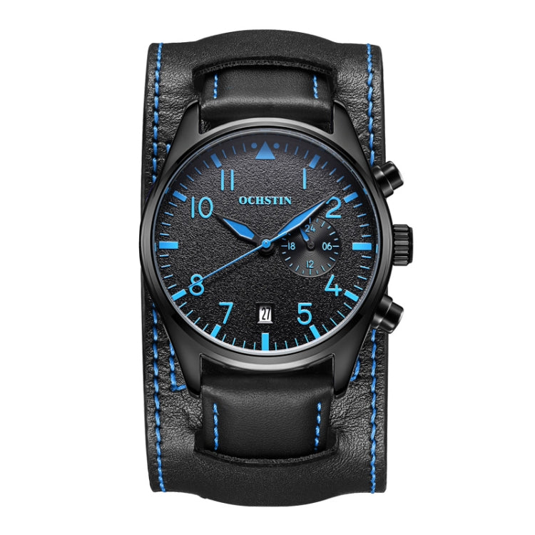 Ochstin 7228 Multifunctional Business Leather Wrist Wrist Waterproof Quartz Watch