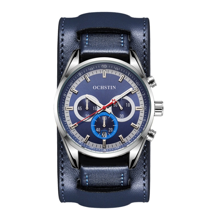 Ochstin 7229 Multifunctional Business Leather Wrist Wrist Waterproof Luminous Quartz Watch