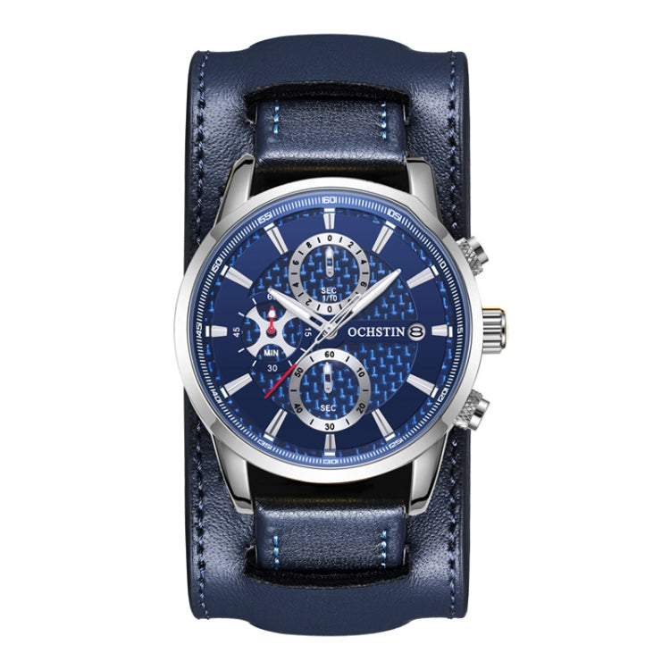 Ochstin 7231 Multifunctional Business Leather Wrist Wrist Waterproof Quartz Watch