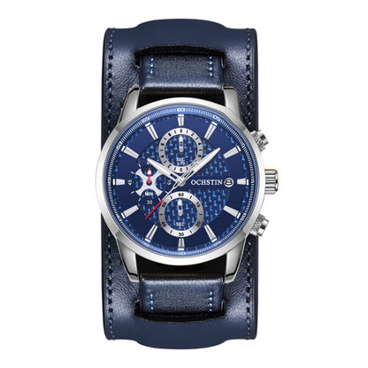 Ochstin 7231 Multifunctional Business Leather Wrist Wrist Waterproof Quartz Watch