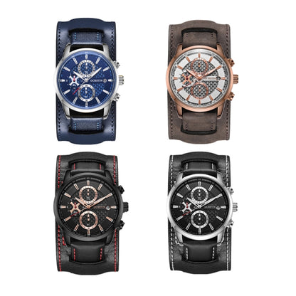 Ochstin 7231 Multifunctional Business Leather Wrist Wrist Waterproof Quartz Watch