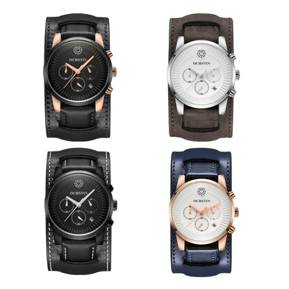 Ochstin 7232 Multifunctional Business Leather Wrist Wrist Waterproof Quartz Watch