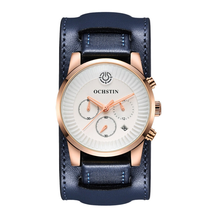 Ochstin 7232 Multifunctional Business Leather Wrist Wrist Waterproof Quartz Watch