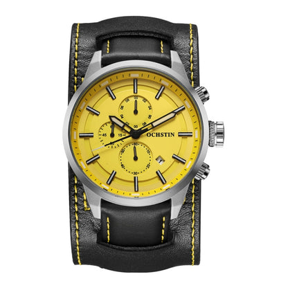 Ochstin 7235 Multifunctional Business Leather Wrist Wrist Waterproof Quartz Watch
