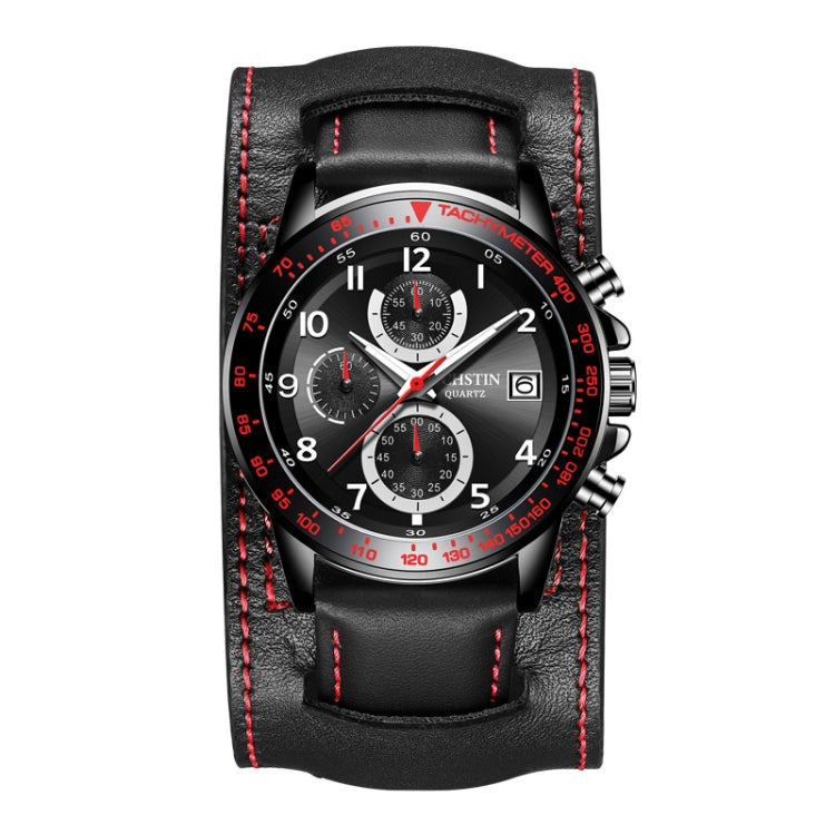 Ochstin 7233 Multifunctional Business Leather Wrist Wrist Waterproof Quartz Watch