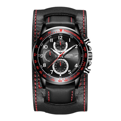 Ochstin 7233 Multifunctional Business Leather Wrist Wrist Waterproof Quartz Watch