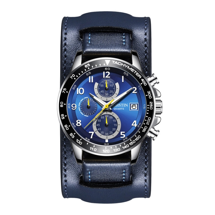 Ochstin 7233 Multifunctional Business Leather Wrist Wrist Waterproof Quartz Watch