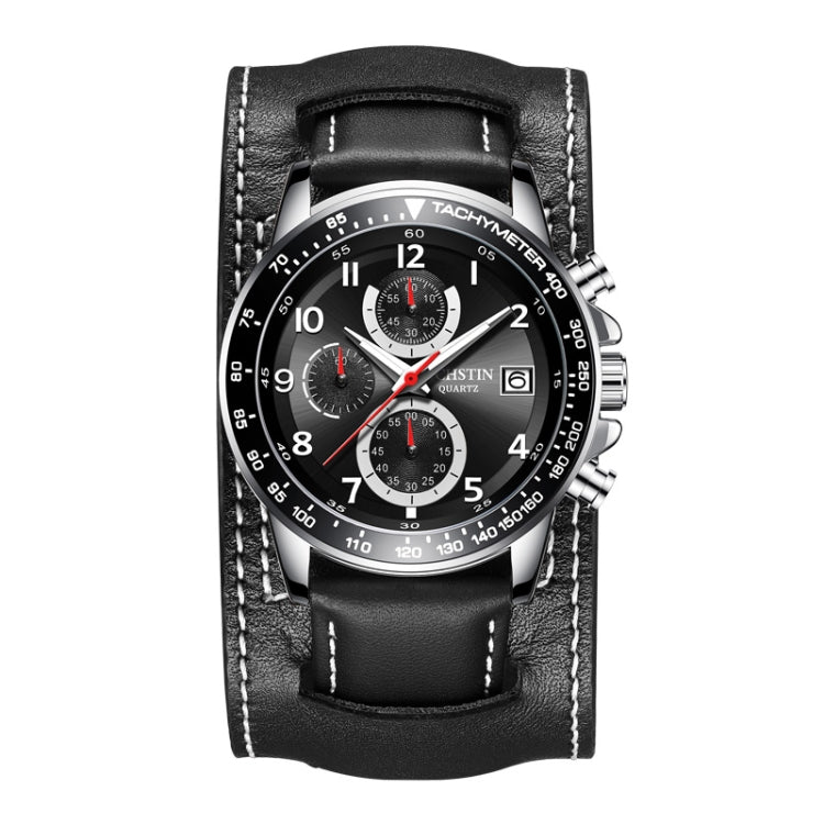 Ochstin 7233 Multifunctional Business Leather Wrist Wrist Waterproof Quartz Watch