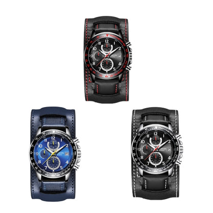 Ochstin 7233 Multifunctional Business Leather Wrist Wrist Waterproof Quartz Watch