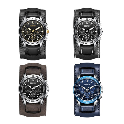 Ochstin 7234 Multifunctional Business Leather Wrist Wrist Waterproof Quartz Watch