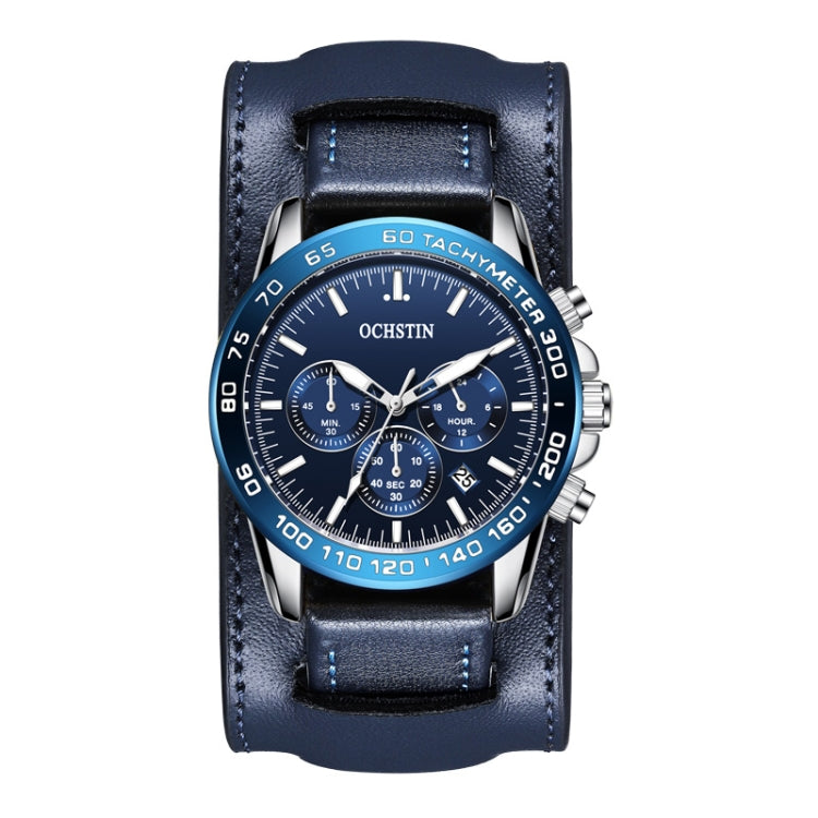 Ochstin 7234 Multifunctional Business Leather Wrist Wrist Waterproof Quartz Watch