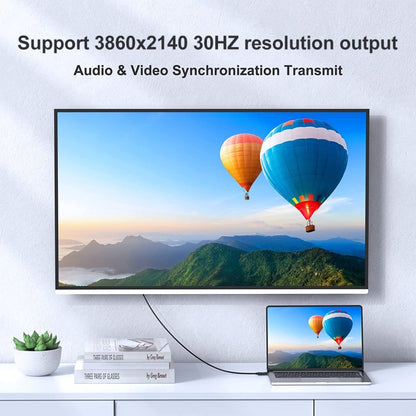 HDMI to USB+DisplayPort Adapter Cable with Power Supply, Length: 1.8m, 180cm