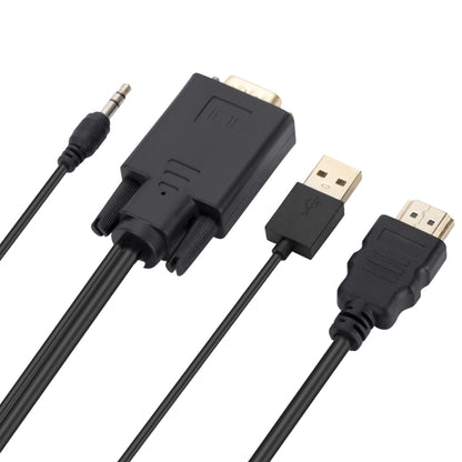 VGA to HDMI Adapter Cable with Audio Band Power Supply, Length: 1.8m