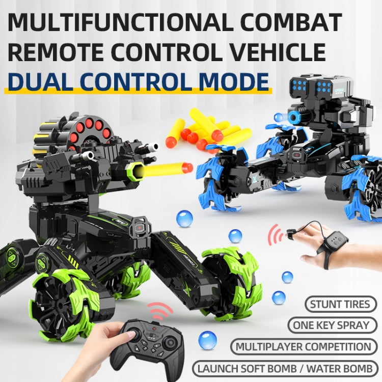 DM-518 Four-wheel Battle Blooming Tire Spray Remote Control Car, Single Control Soft Bomb, Single Control Water Bomb, Dual Control Soft Bomb, Dual Control Water Bomb