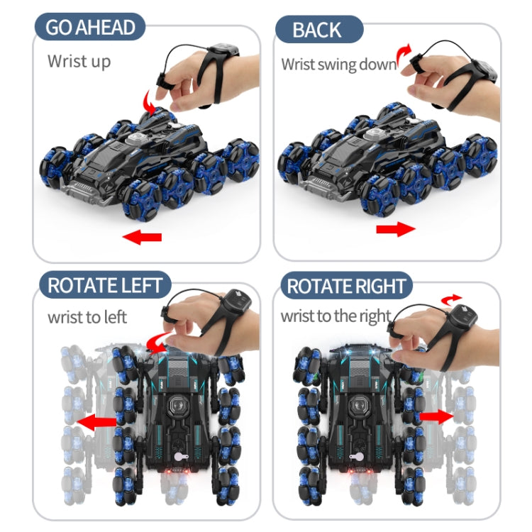 DM-558 Eight Wheel Stunt Drift Spray Remote Control Car, Single Control, Dual Control