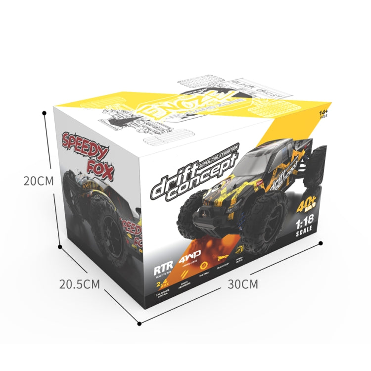9302E 1:18 Full Scale Remote Control 4WD High Speed Car, 9302E(Yellow), 9302E(Blue)