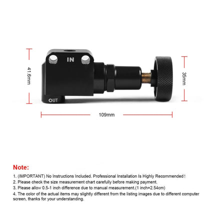 Car Brake Bias Proportioning Valve Pressure Regulator with 1/8-27 NPT Connectors, 1/8-27 NPT Connectors