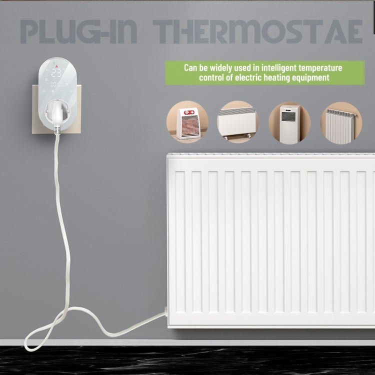 Plug-in LED Thermostat, EU Plug, BHT12-E, BHT12-EW
