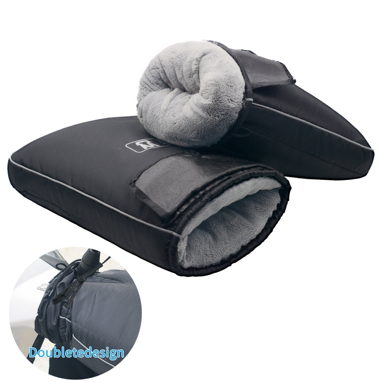 Winter Fleece Thickened Warm Outdoor Motorcycle Gloves, Big Mouth Version, Small Mouth Version