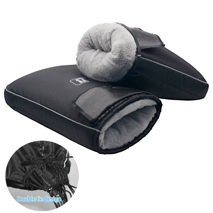 Winter Fleece Thickened Warm Outdoor Motorcycle Gloves, Big Mouth Version, Small Mouth Version