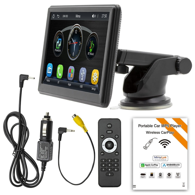 7 inch Wireless CarPlay Radio Multimedia Player 1080P IPS Touch Screen MP5 Radios Bluetooth Monitor, B500W