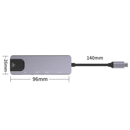 Onten OTN-UC920S USB-C / Type-C Portable Multifunctional HUB Docking Station, OTN-UC920S