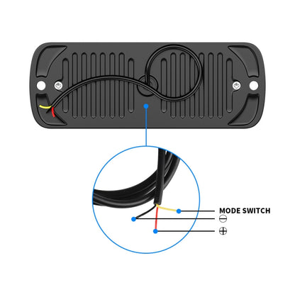 2pcs DC12-24V 3.2W Car 20LED Ultra-thin Strobe Light, 20LED