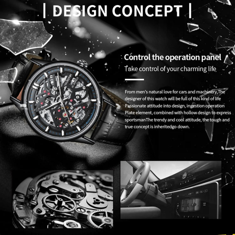 OCHSTIN 6020C Masterpiece Hollow Mechanical Men Watch