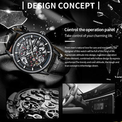 OCHSTIN 6020C Masterpiece Hollow Mechanical Men Watch