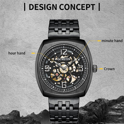 OCHSTIN 7262 Masterpiece Series Mechanical Steel Band Men Watch