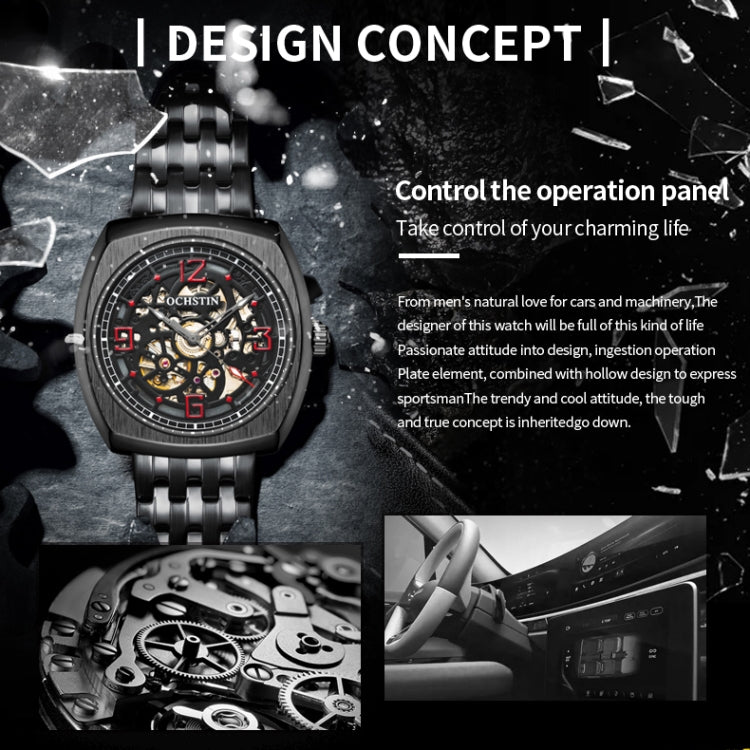 OCHSTIN 7262 Masterpiece Series Mechanical Steel Band Men Watch