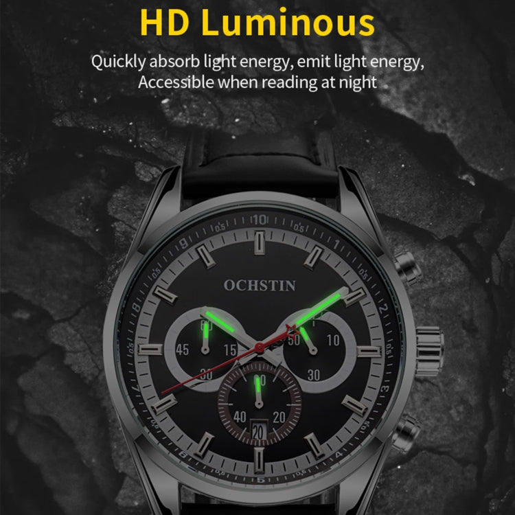 Ochstin 6046A Business Style Quartz Men Leather Watch