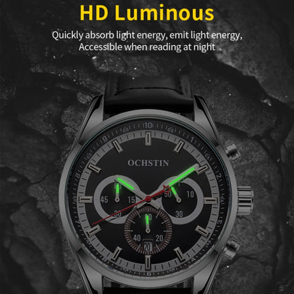 Ochstin 6046A Business Style Quartz Men Leather Watch