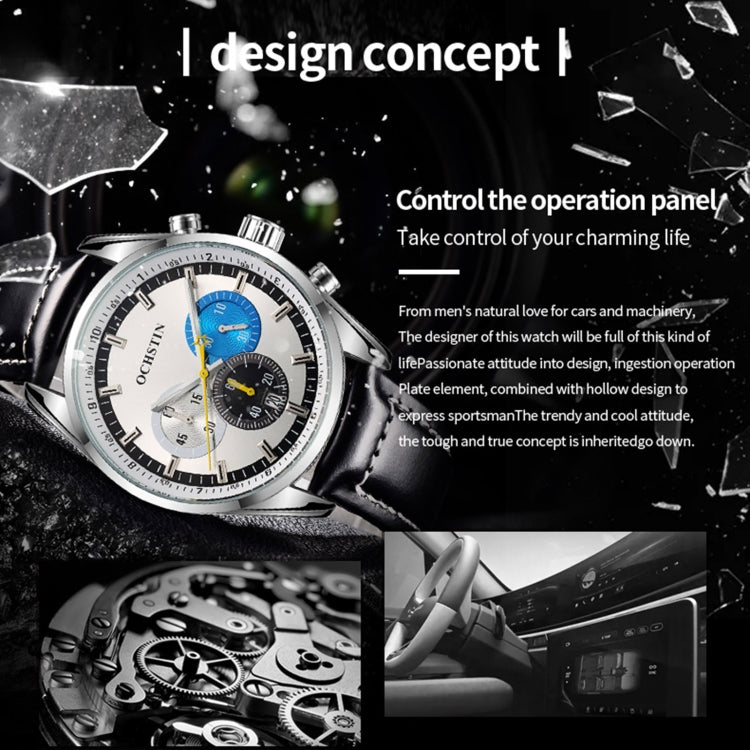 Ochstin 6046A Business Style Quartz Men Leather Watch