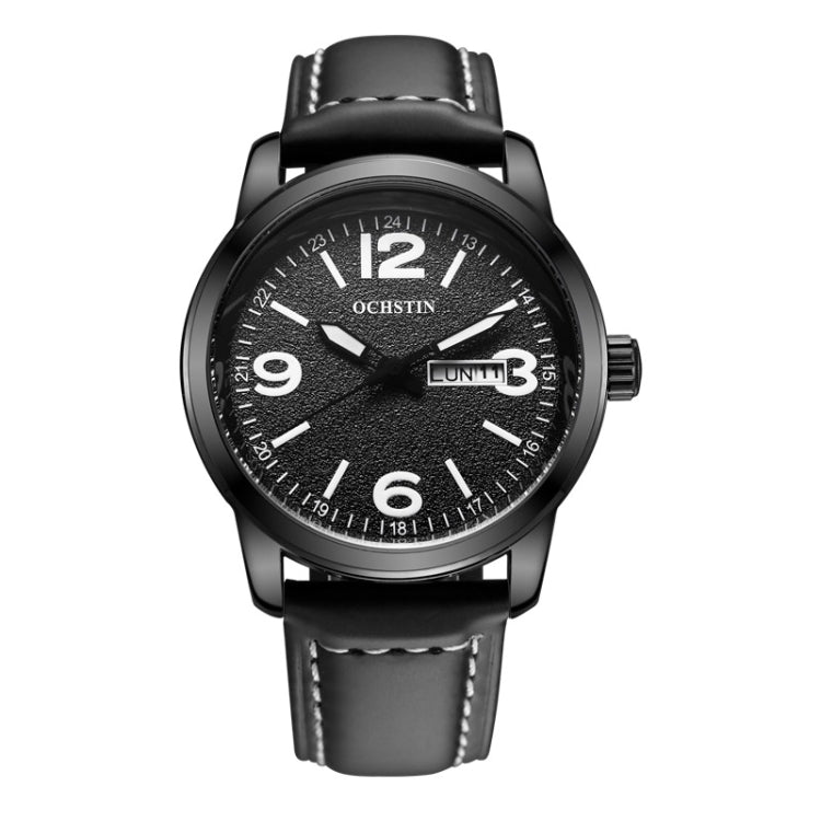 Ochstin 6047B Business Style Quartz Men Leather Watch