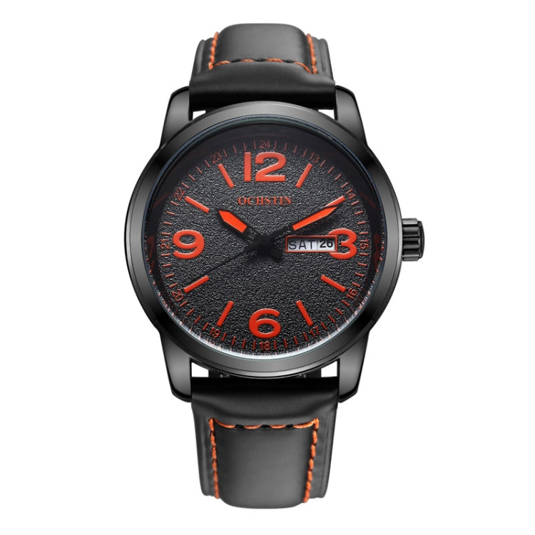 Ochstin 6047B Business Style Quartz Men Leather Watch