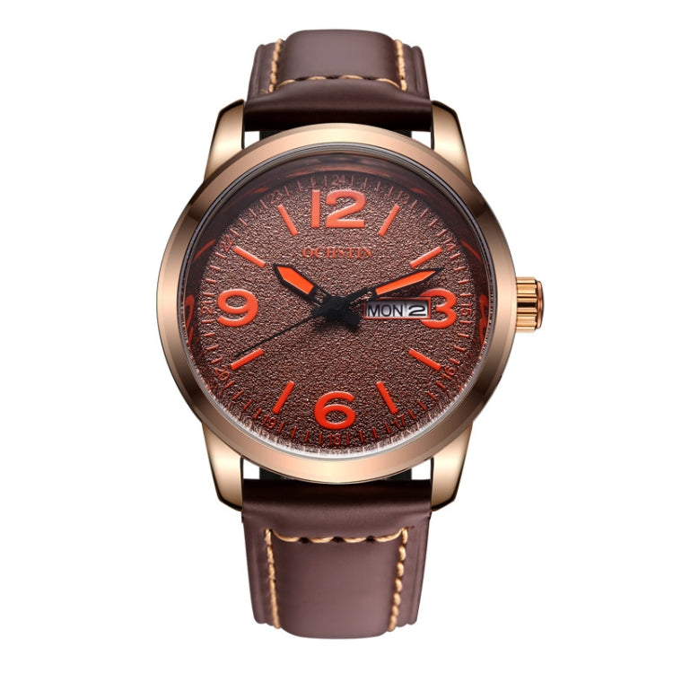 Ochstin 6047B Business Style Quartz Men Leather Watch