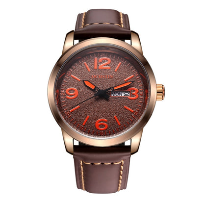 Ochstin 6047B Business Style Quartz Men Leather Watch