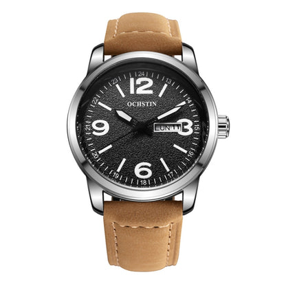 Ochstin 6047B Business Style Quartz Men Leather Watch