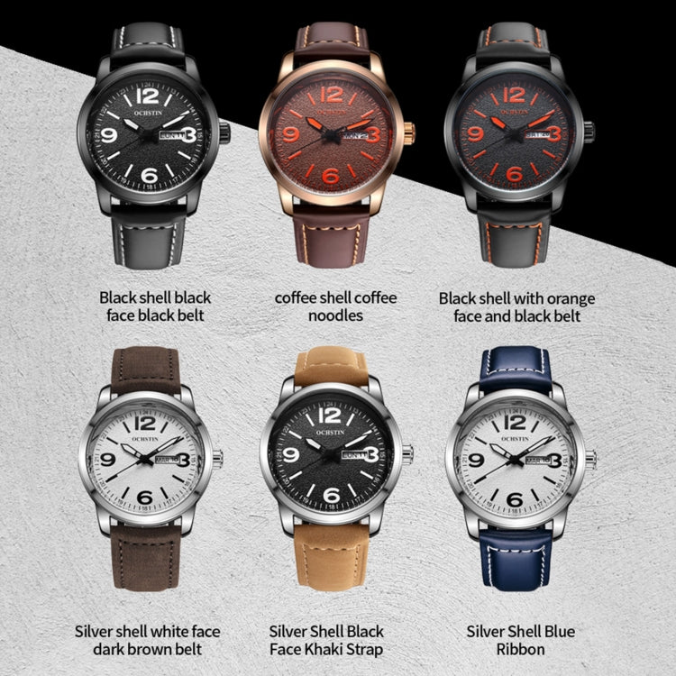 Ochstin 6047B Business Style Quartz Men Leather Watch