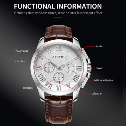 Augustine Celebrity Series Multifunctional Quartz Waterproof Men Watch, OCHSTIN 6059B