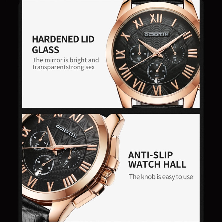 Augustine Celebrity Series Multifunctional Quartz Waterproof Men Watch, OCHSTIN 6059B