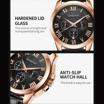 Augustine Celebrity Series Multifunctional Quartz Waterproof Men Watch, OCHSTIN 6059B
