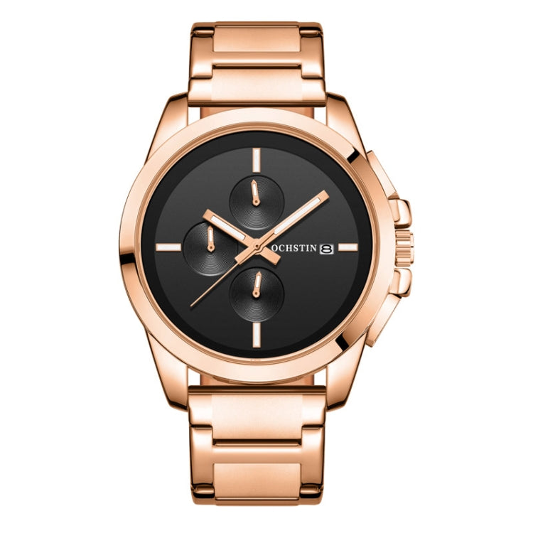 Pilot Series Multifunctional Quartz Steel Band Men Watch, OCHSTIN 6059C