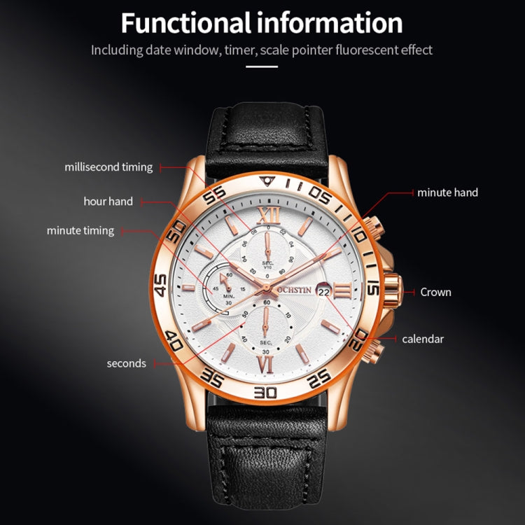 Multifunctional Quartz Waterproof Luminous Men Watch, OCHSTIN 6068A
