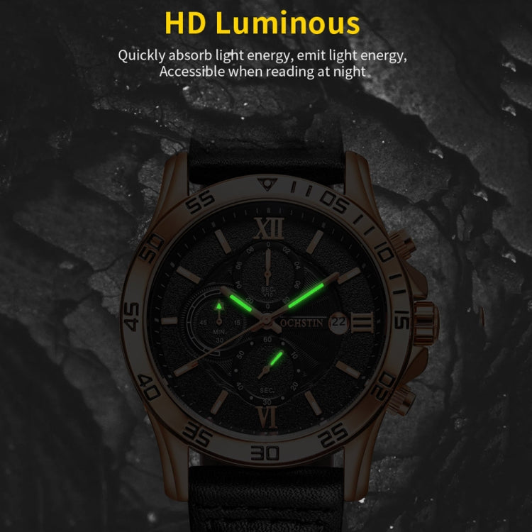 Multifunctional Quartz Waterproof Luminous Men Watch, OCHSTIN 6068A