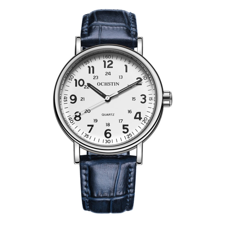 Fashion Hollow Men Leather Quartz Watch, OCHSTIN 6081C