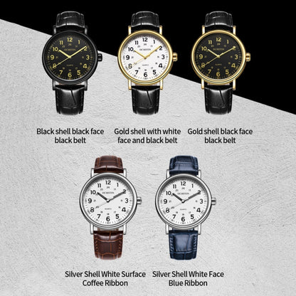 Fashion Hollow Men Leather Quartz Watch, OCHSTIN 6081C