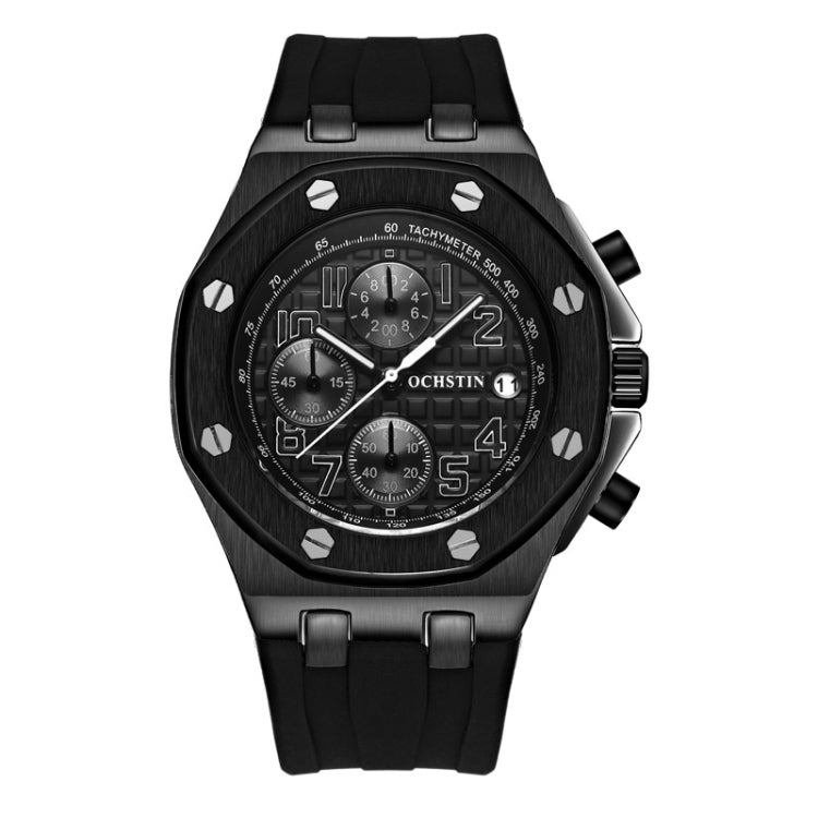 Multifunctional Quartz Waterproof TPU Strap Men Watch, OCHSTIN 6100A