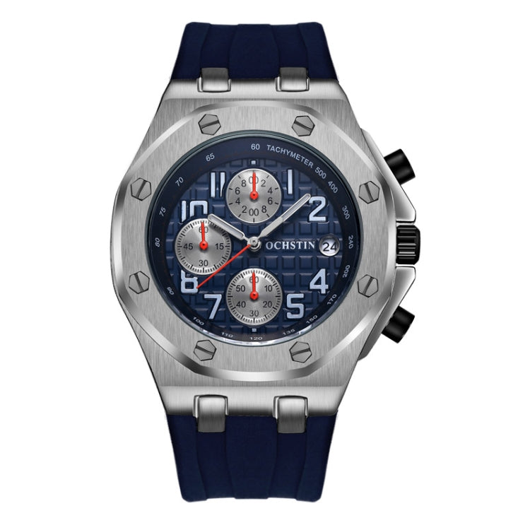 Multifunctional Quartz Waterproof TPU Strap Men Watch, OCHSTIN 6100A
